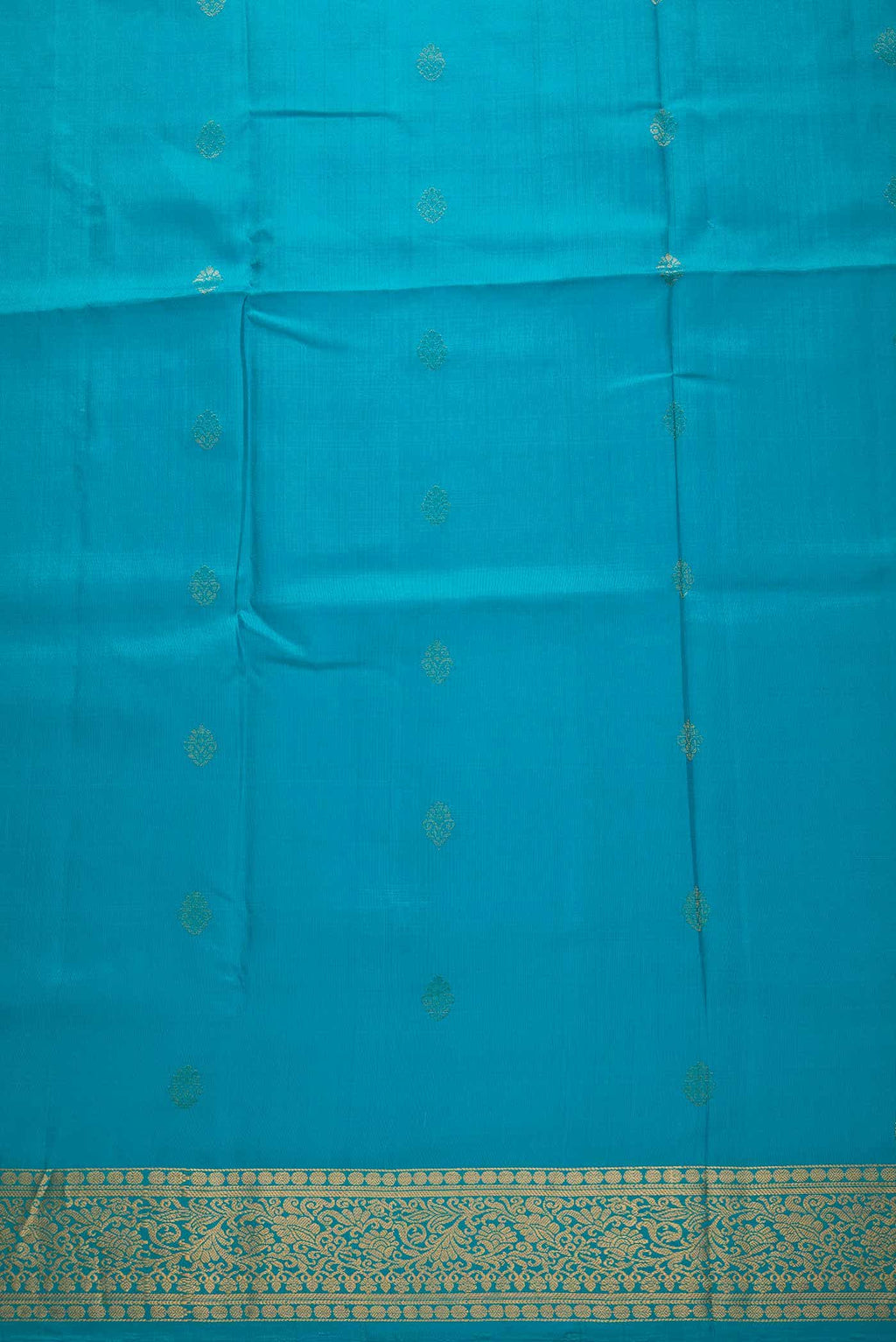 Sky Blue Kanchipuram Silk Dress Material