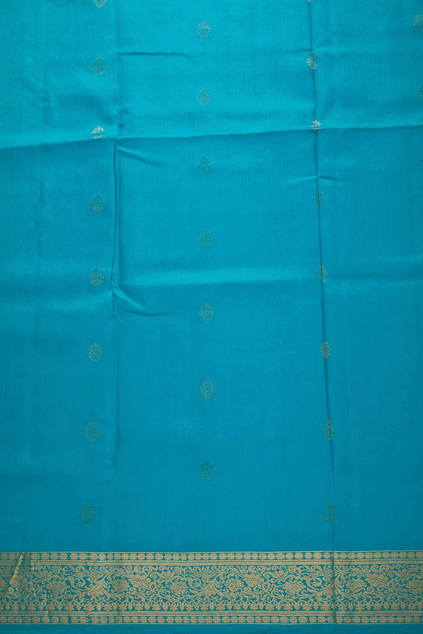 Sky Blue Kanchipuram Silk Dress Material