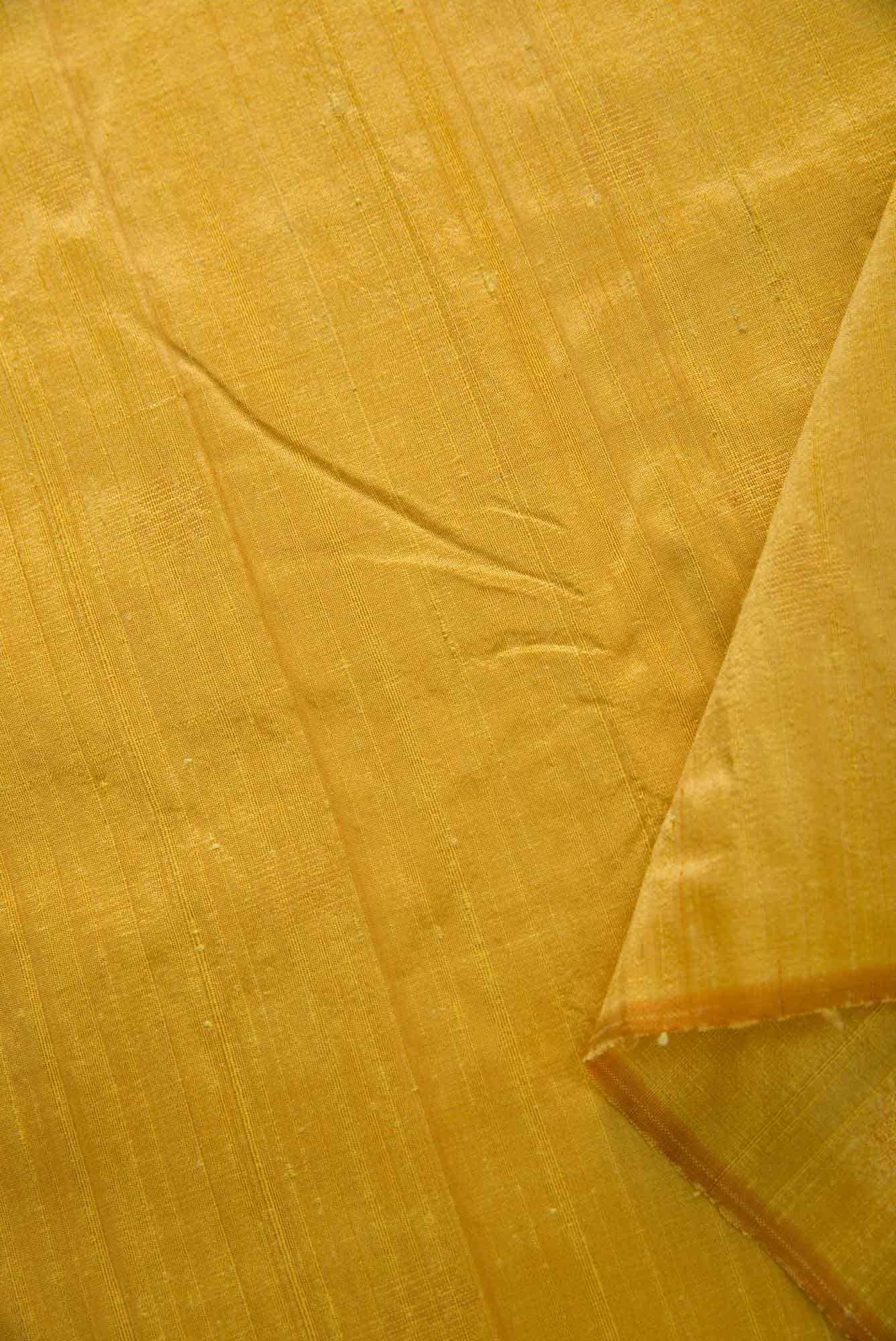 Yellow Raw Silk Dress Material