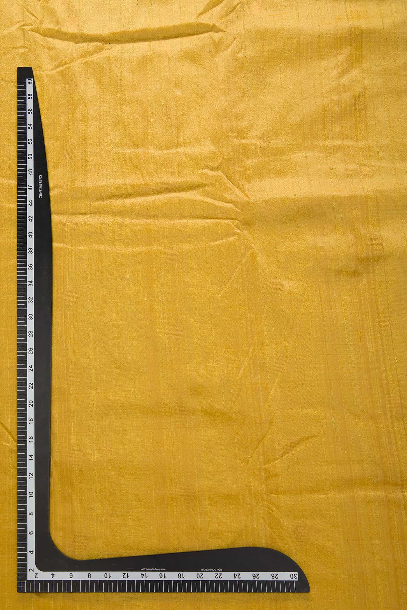 Yellow Raw Silk Dress Material
