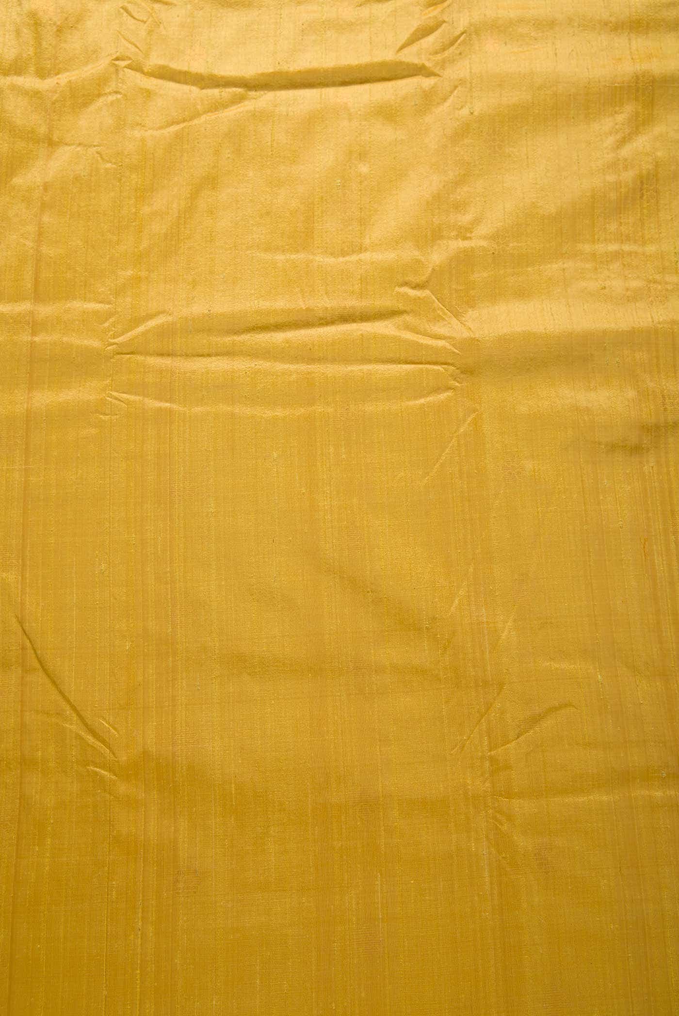 Yellow Raw Silk Dress Material