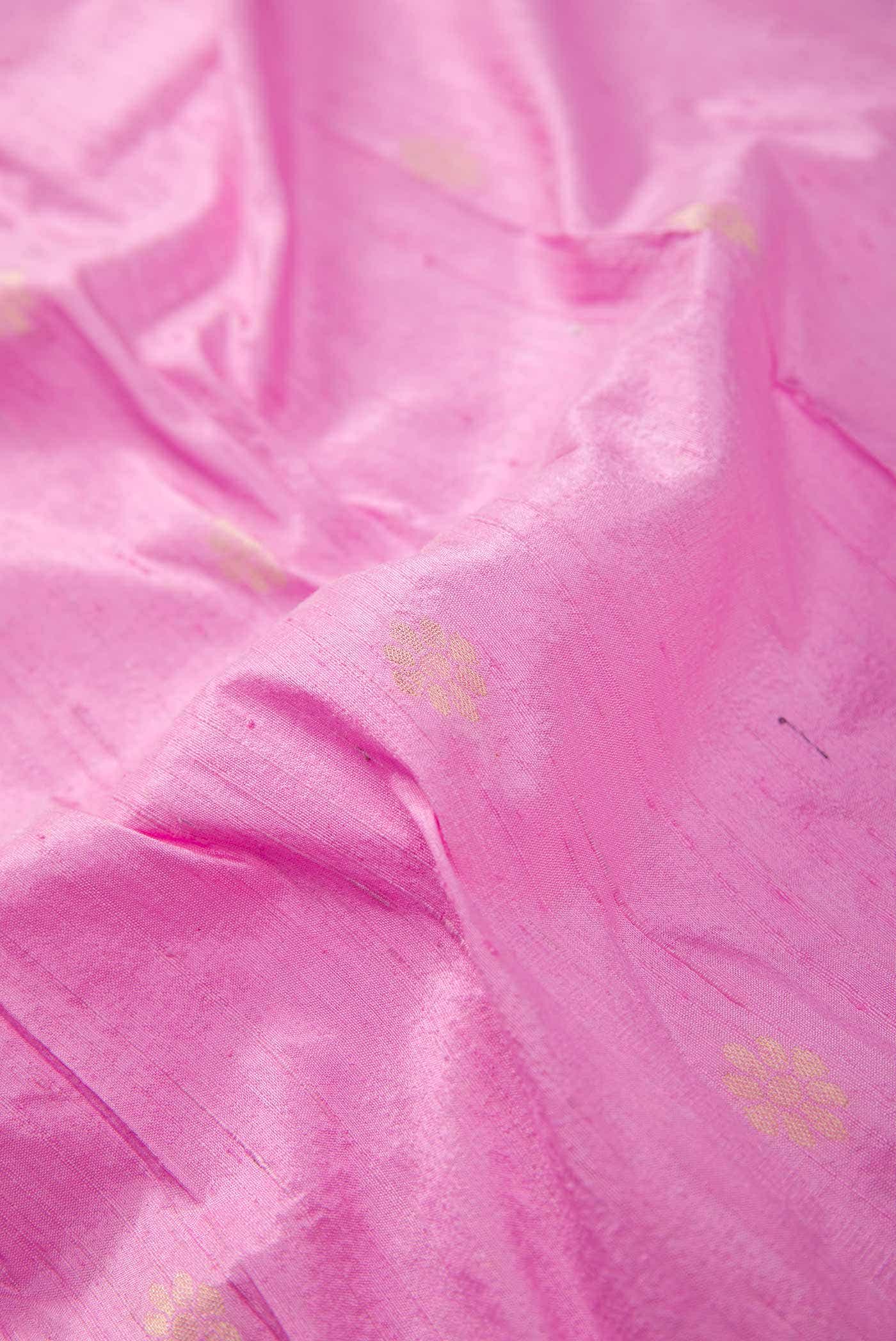 Pink Raw Silk Dress Material