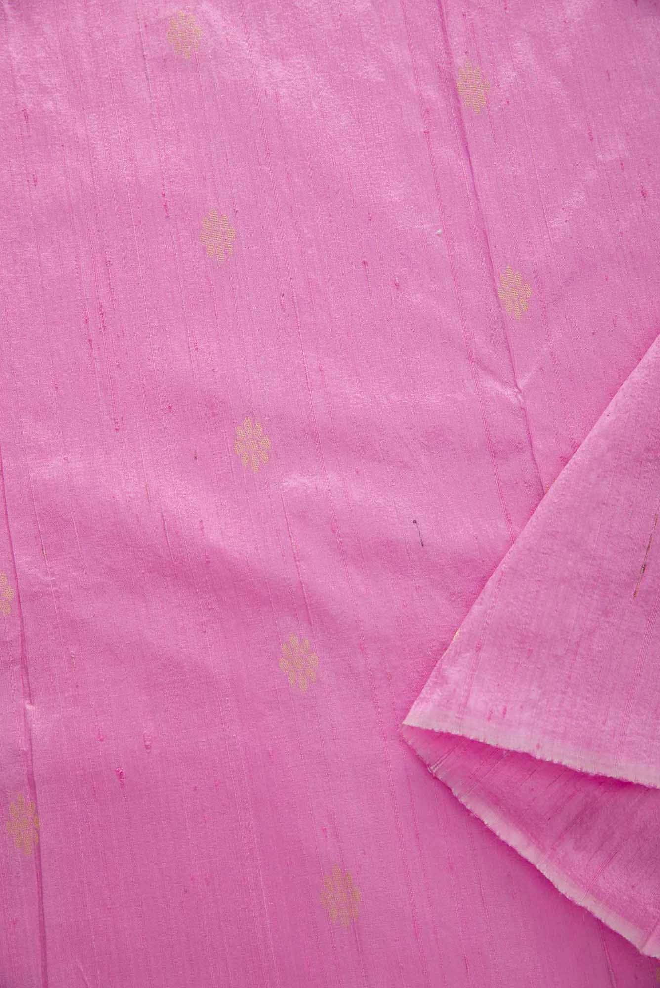 Pink Raw Silk Dress Material
