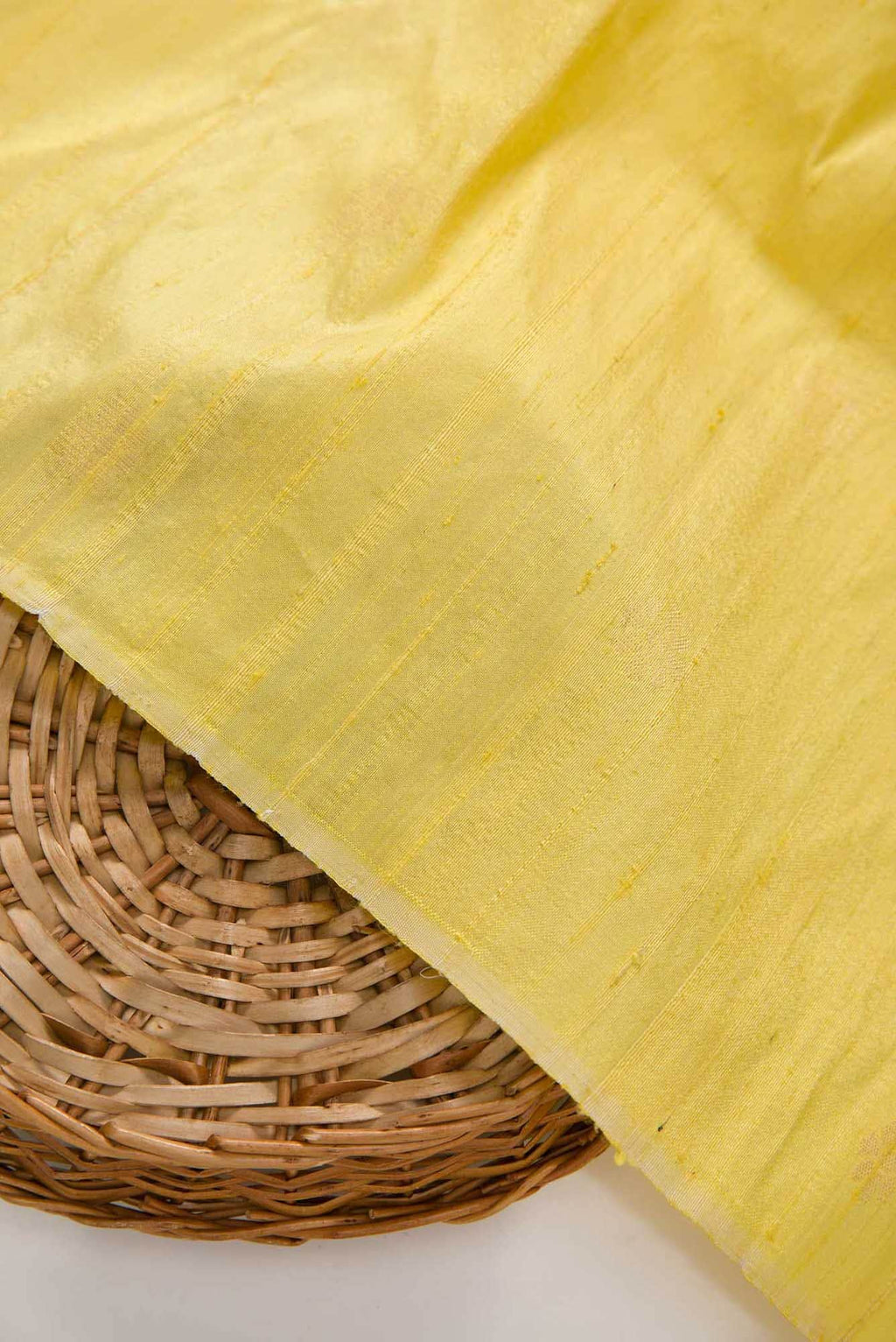 Yellow Raw Silk Dress Material