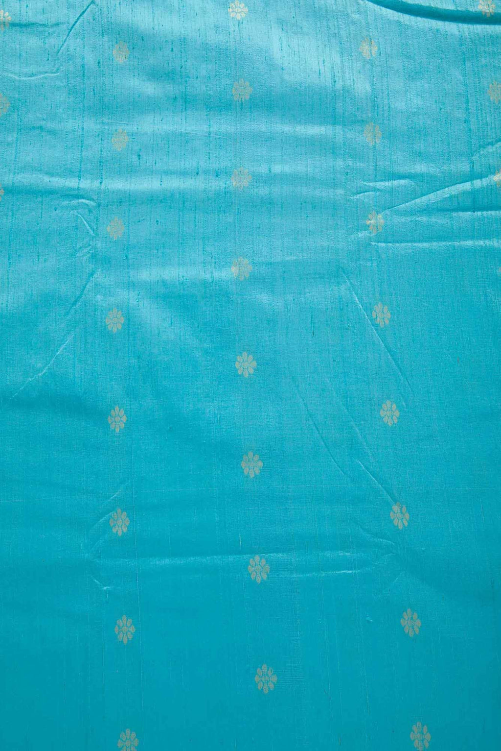 Blue Raw Silk Dress Material