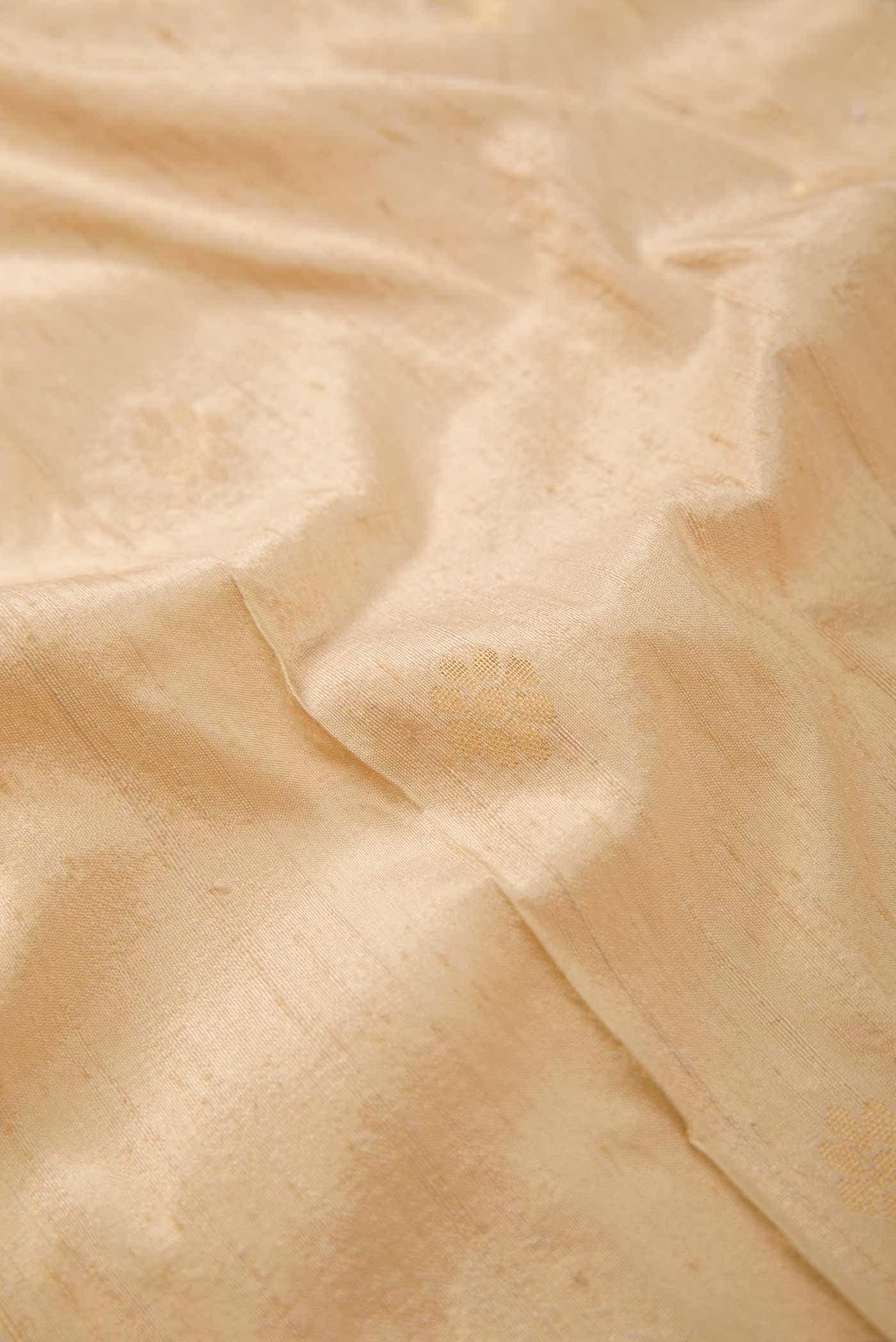 Cream Raw Silk Dress Material
