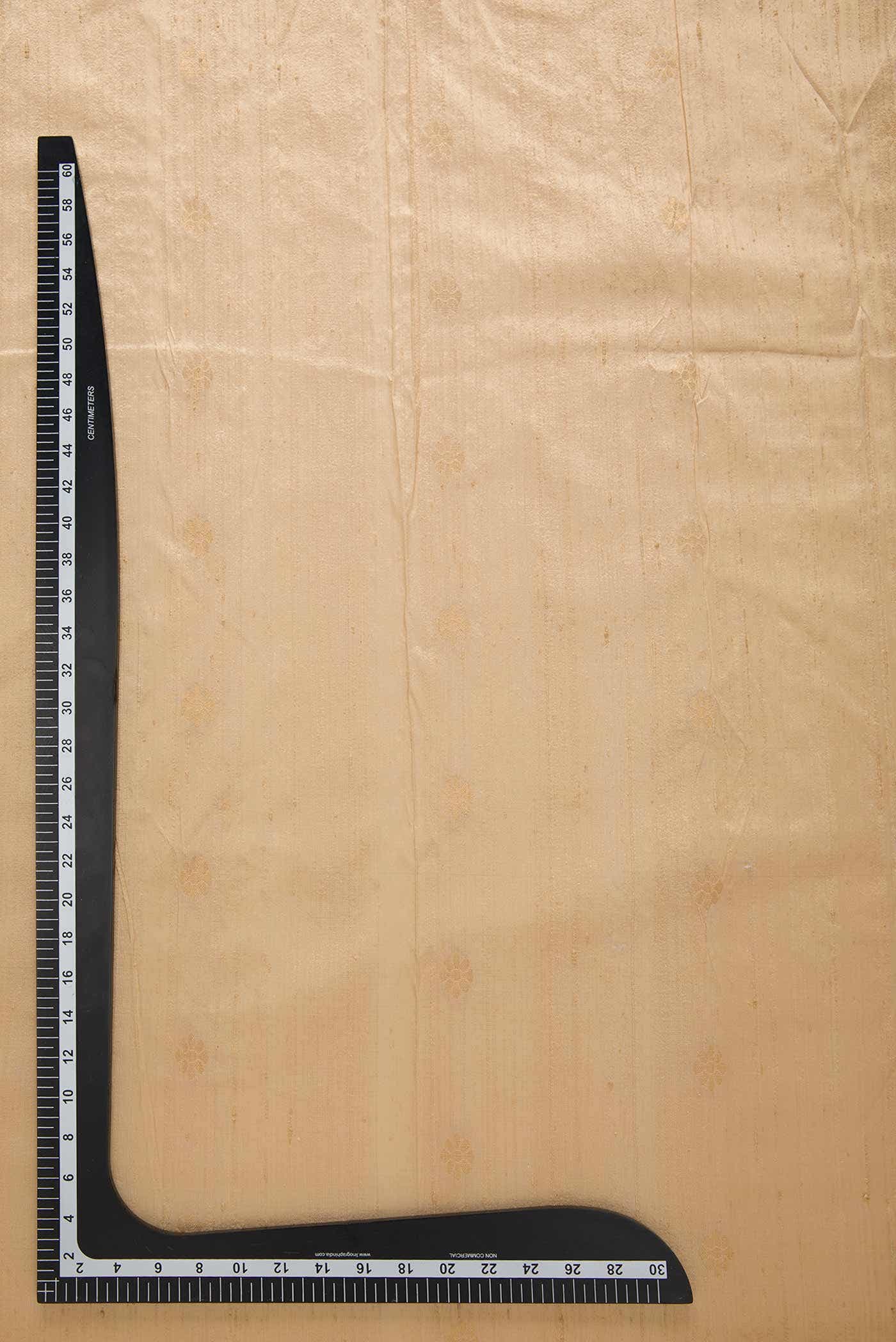 Cream Raw Silk Dress Material