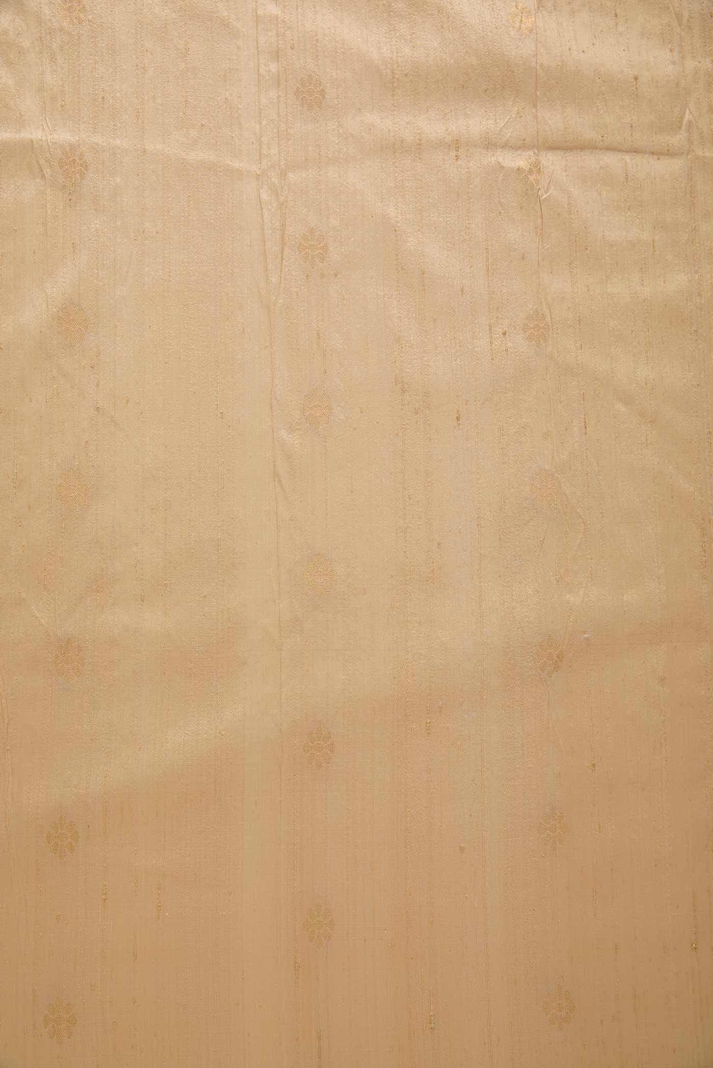 Cream Raw Silk Dress Material