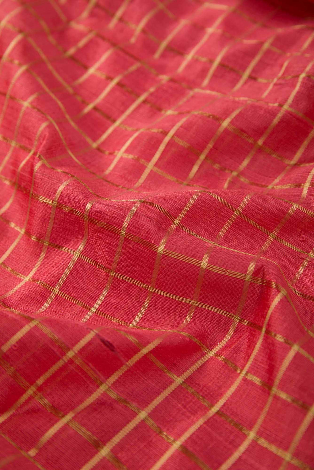 Peach Raw Silk Dress Material