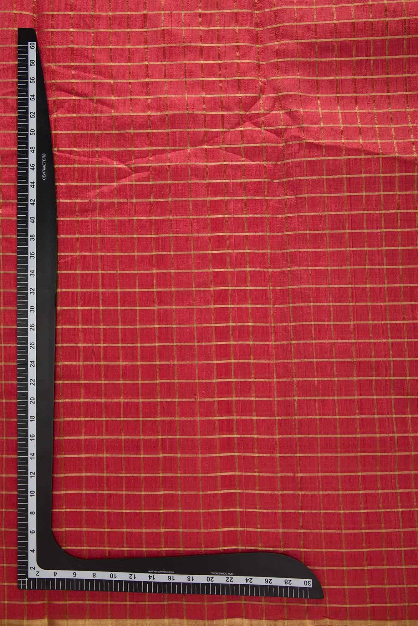 Peach Raw Silk Dress Material