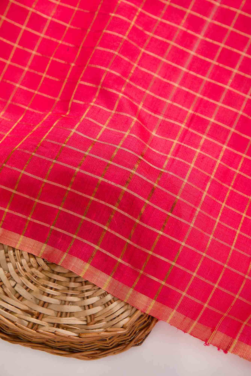 Pink Raw Silk Dress Material