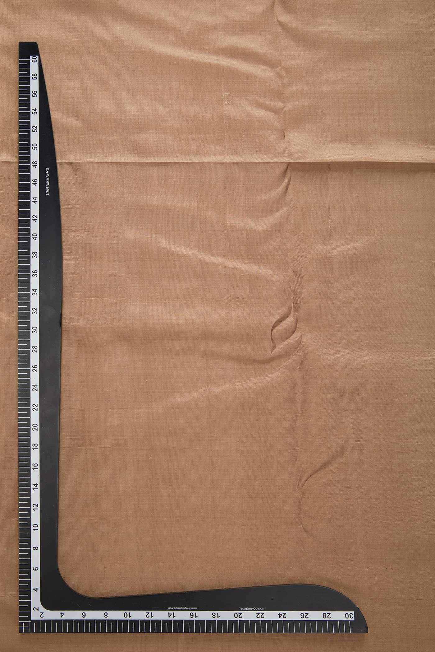 Beige Kanchipuram Silk Dress Material