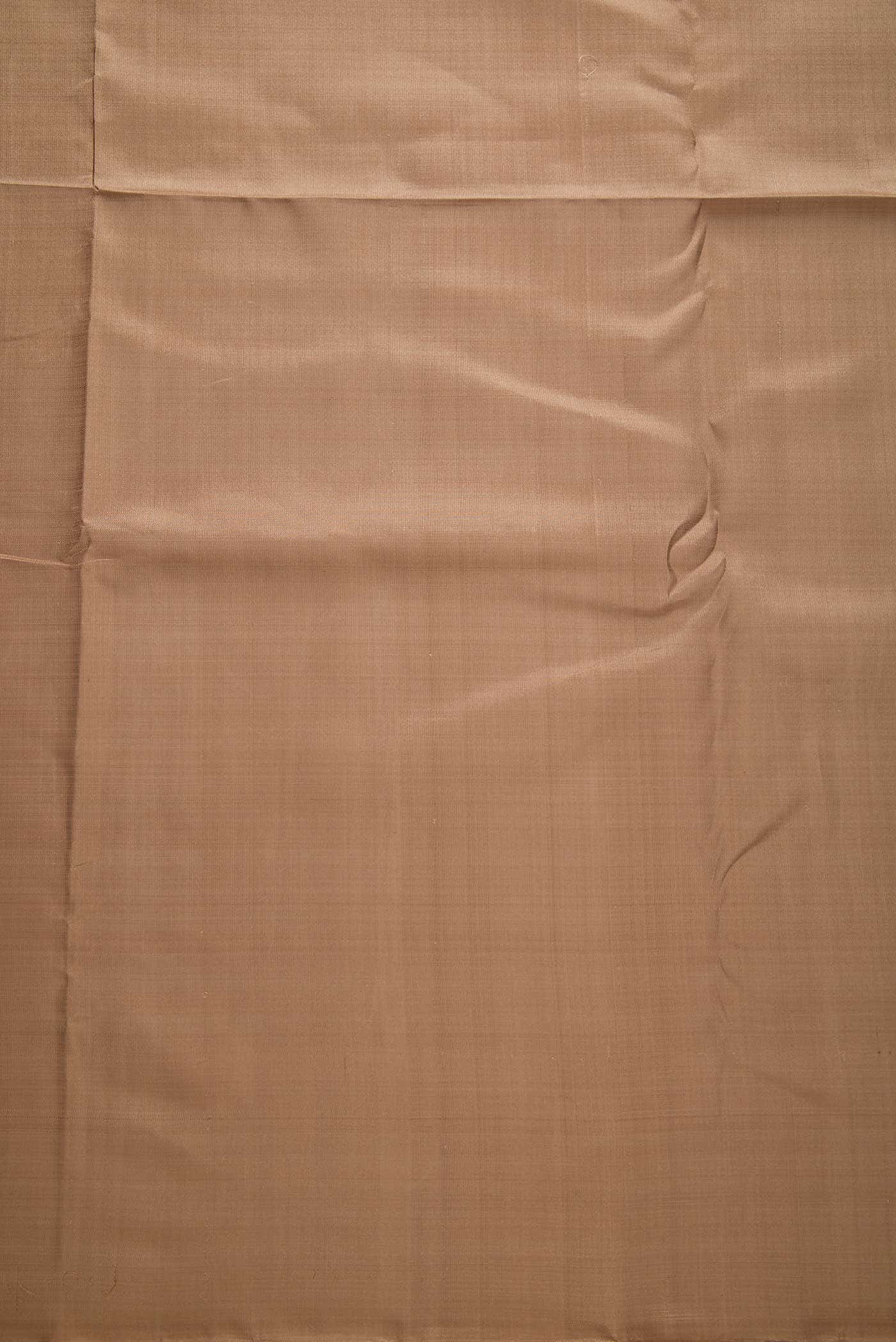 Beige Kanchipuram Silk Dress Material