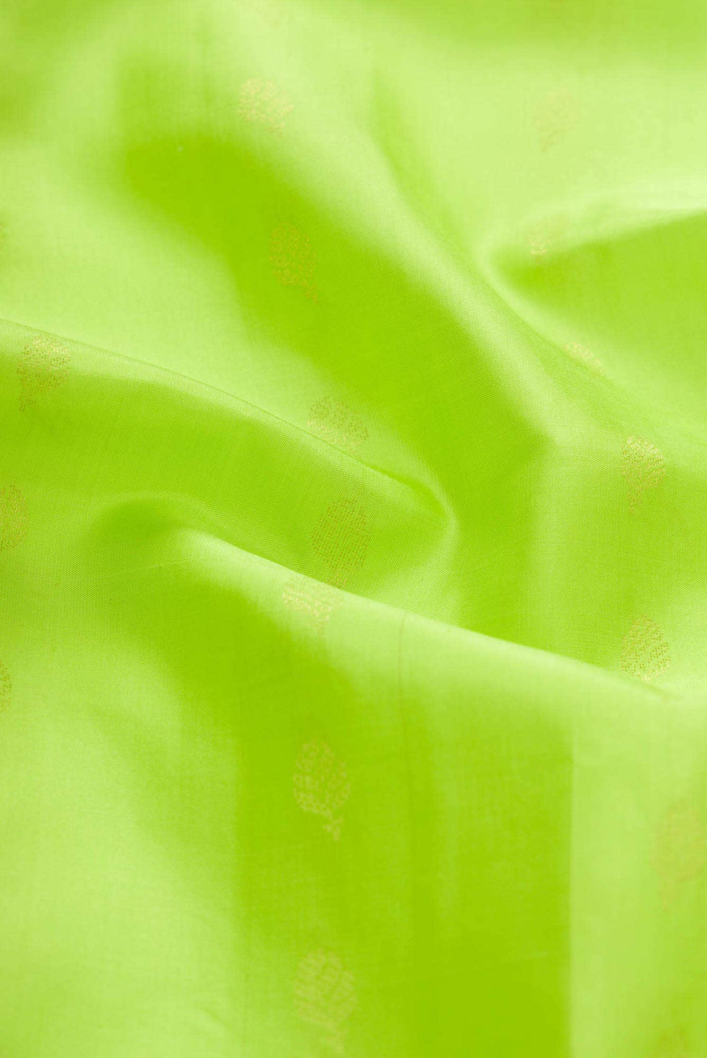 Parrot Green Kanchipuram Silk Dress Material
