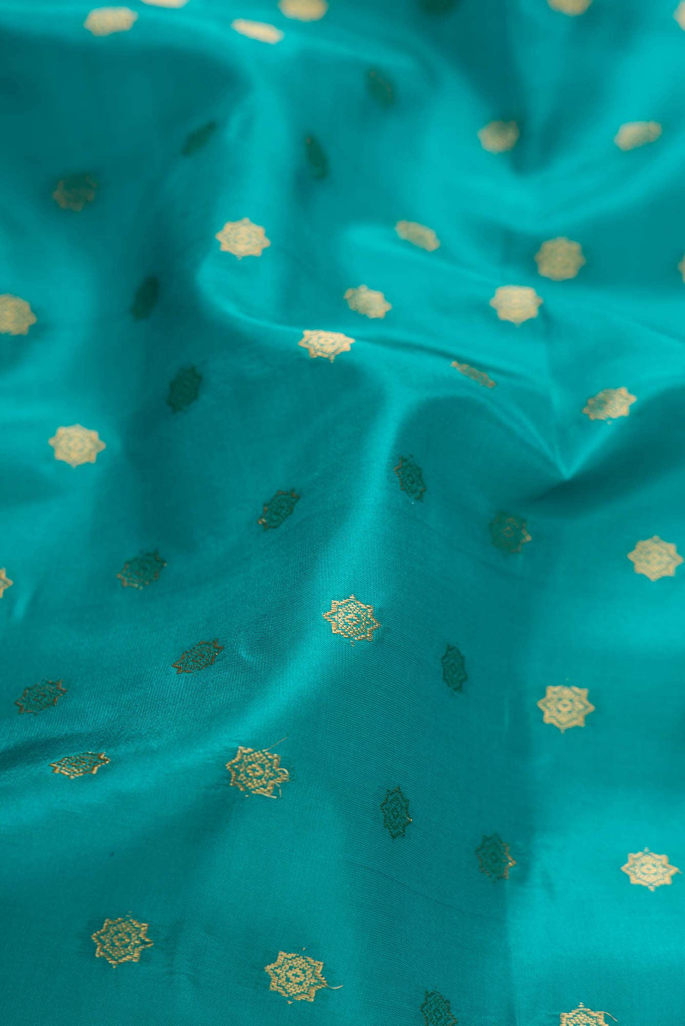 Green Kanchipuram Silk Dress Material