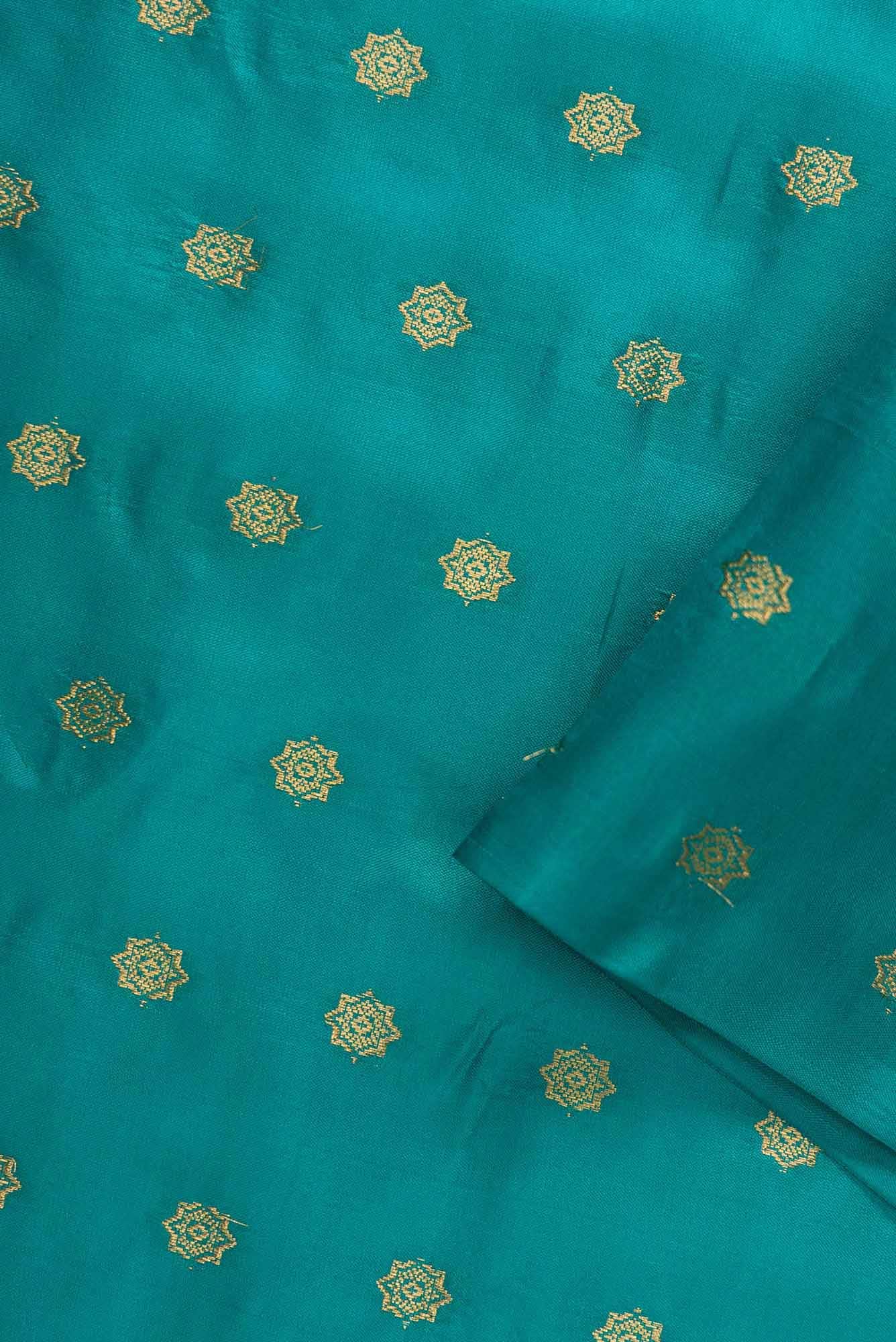 Green Kanchipuram Silk Dress Material