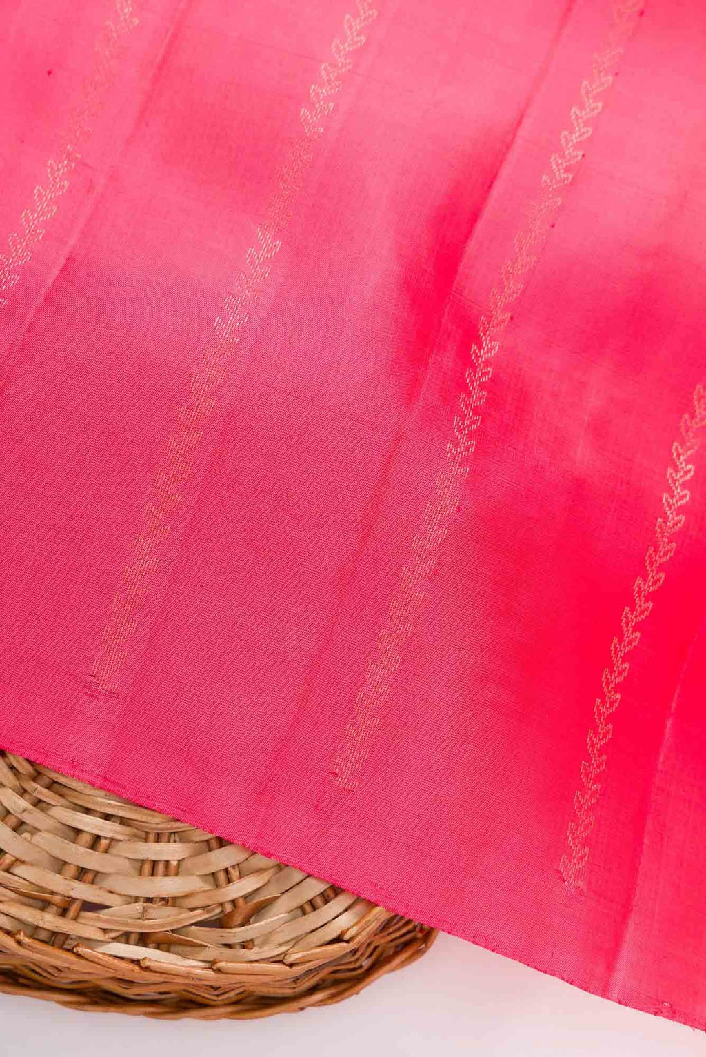 Peach Kanchipuram Silk Dress Material