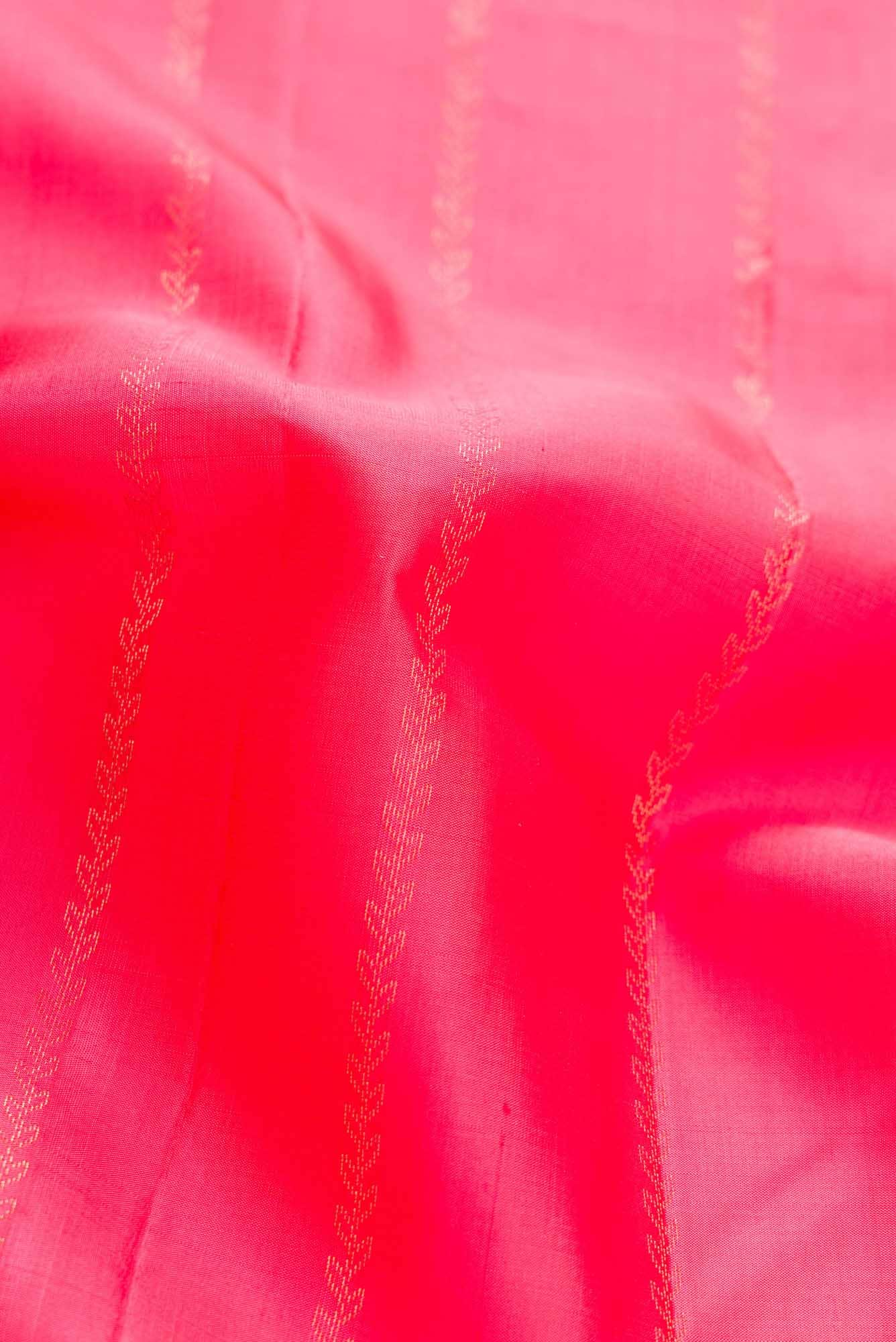 Peach Kanchipuram Silk Dress Material
