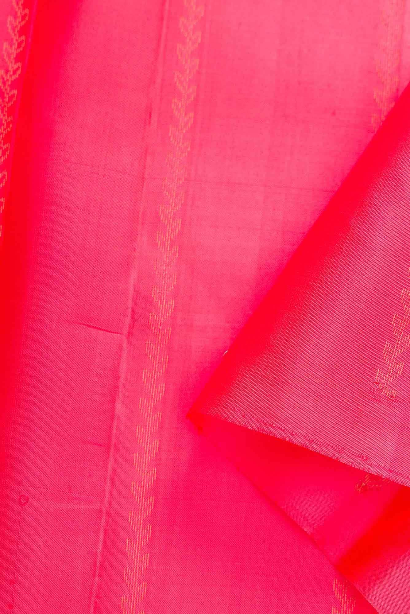 Peach Kanchipuram Silk Dress Material
