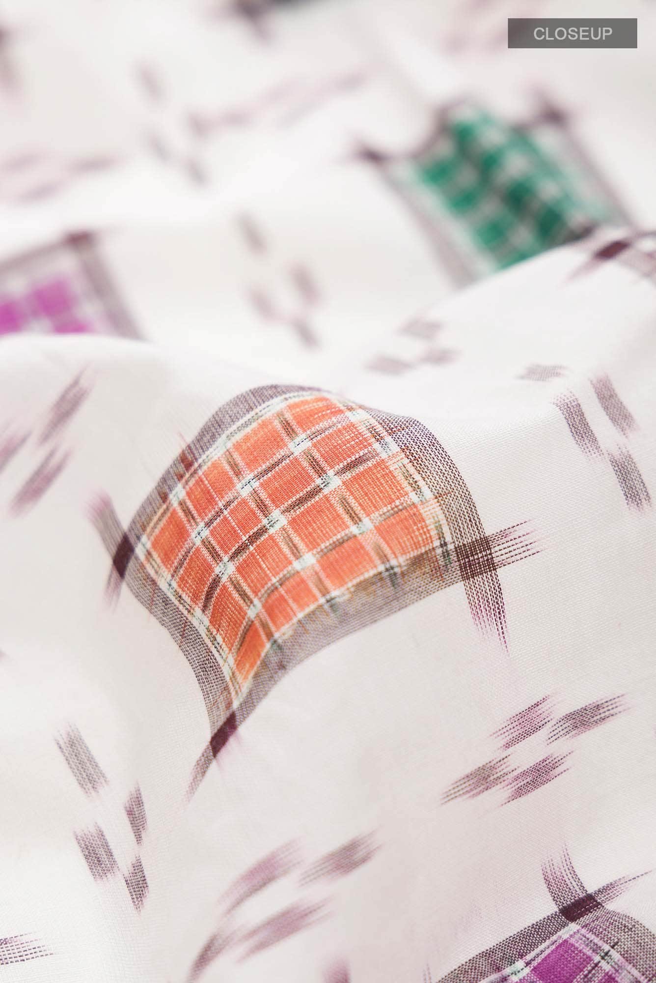 White Orissa Cotton Saree
