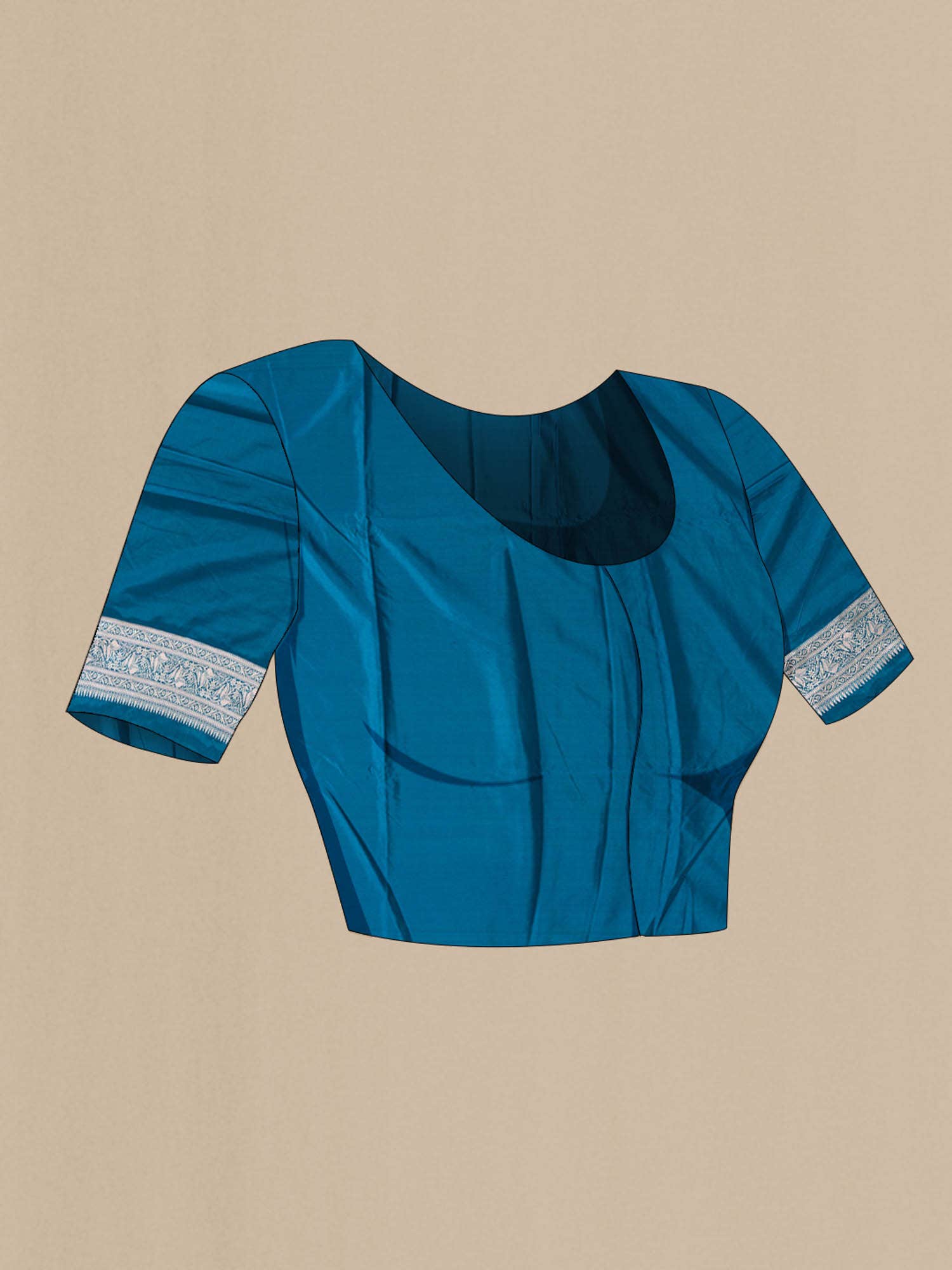 Blue Banarasi Silk Saree