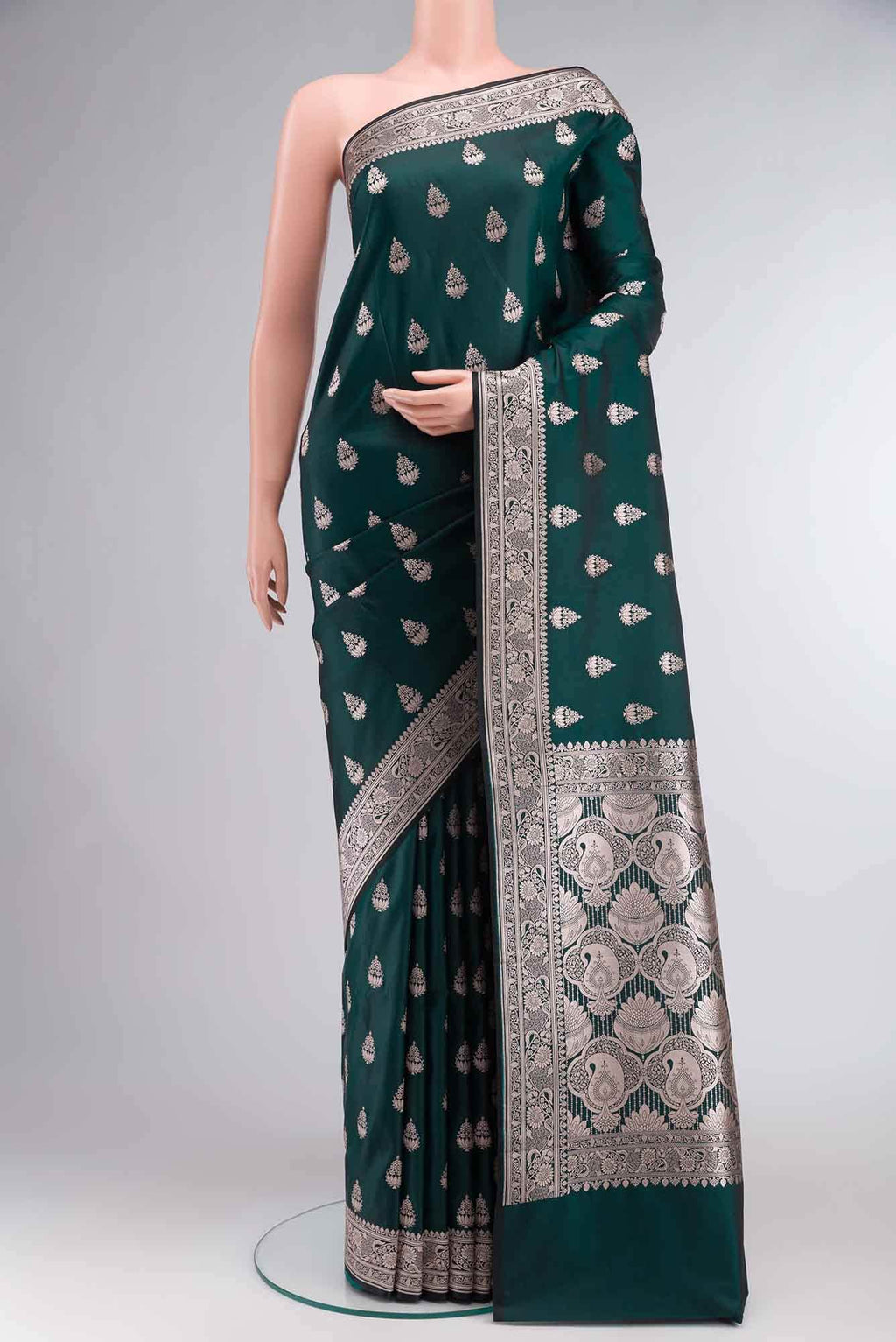 Green Banarasi Silk Saree