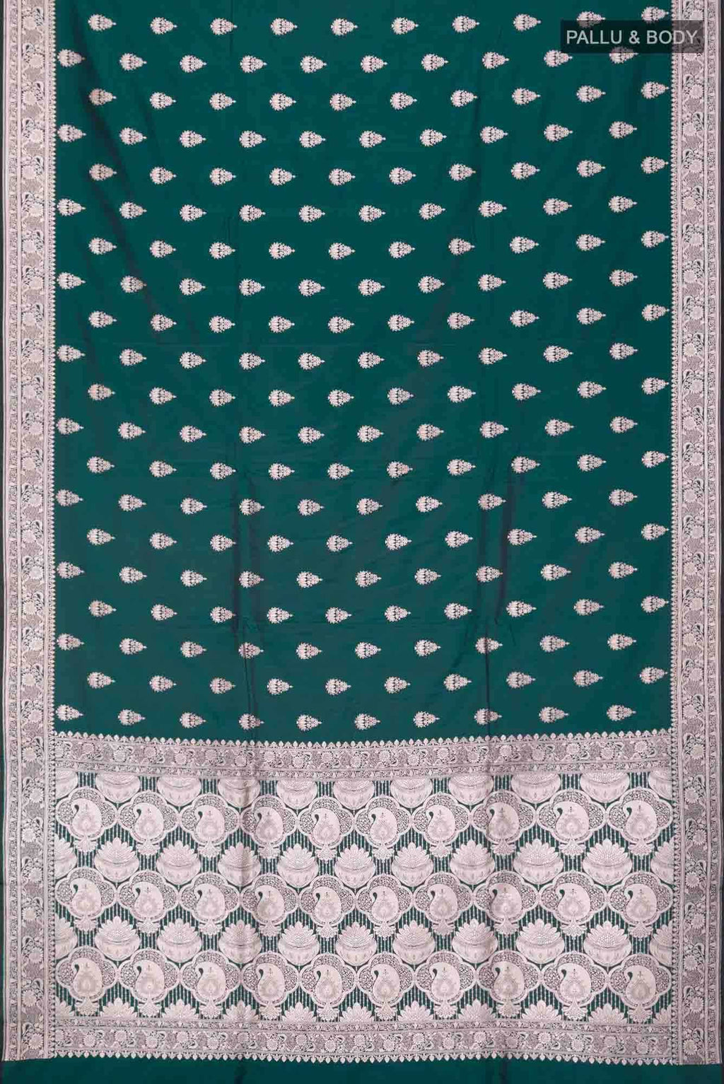 Green Banarasi Silk Saree