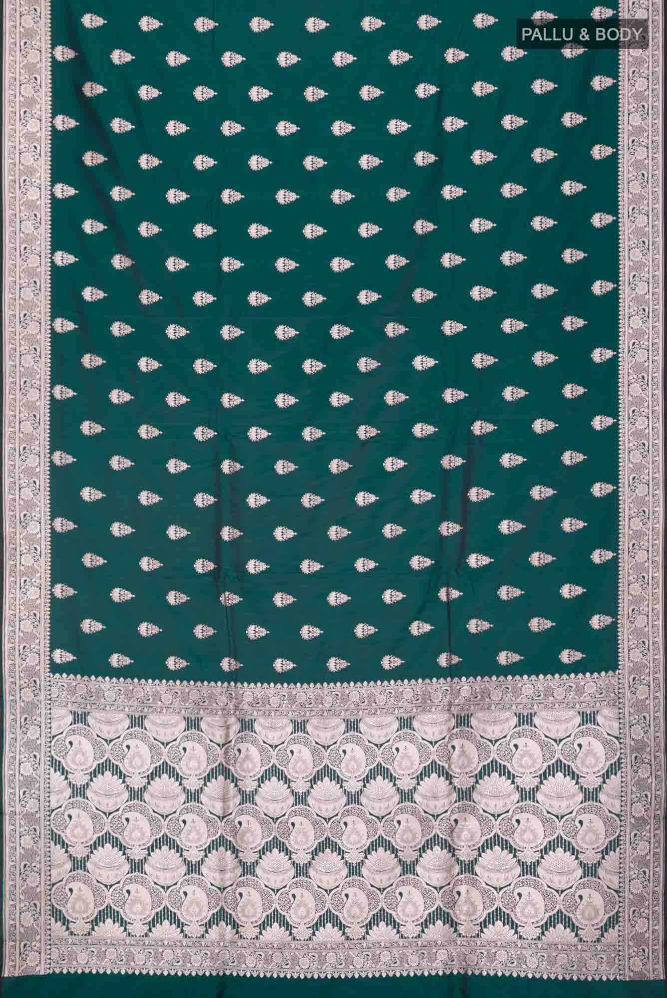 Green Banarasi Silk Saree