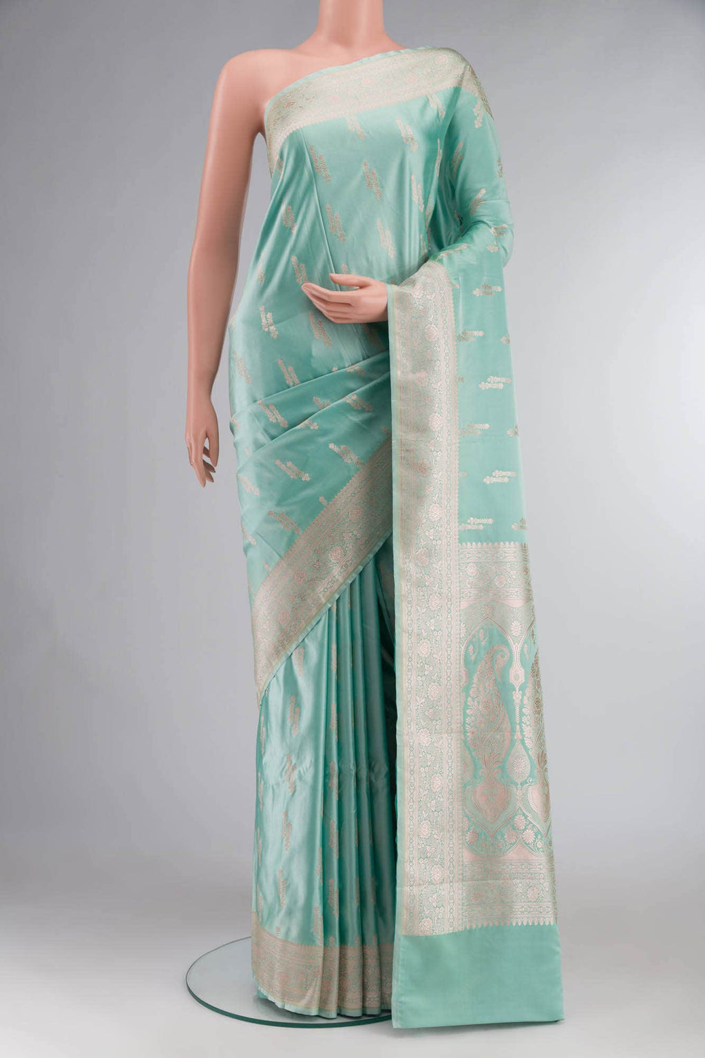 Green Banarasi Silk Saree