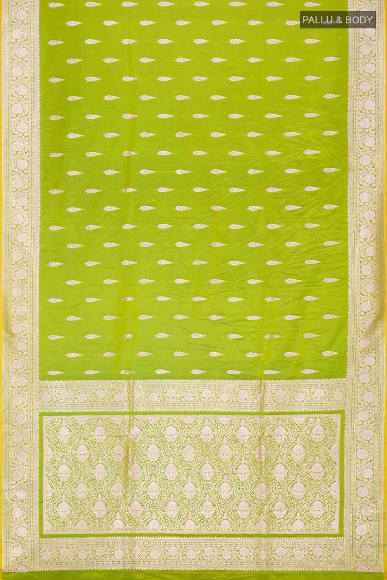 Green Banarasi Silk Saree