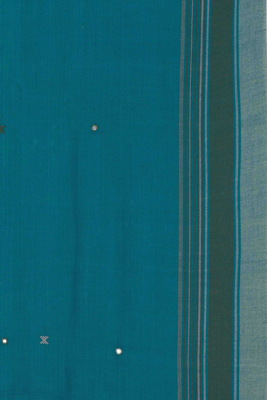 Green Dual Tone Linen Cotton Saree