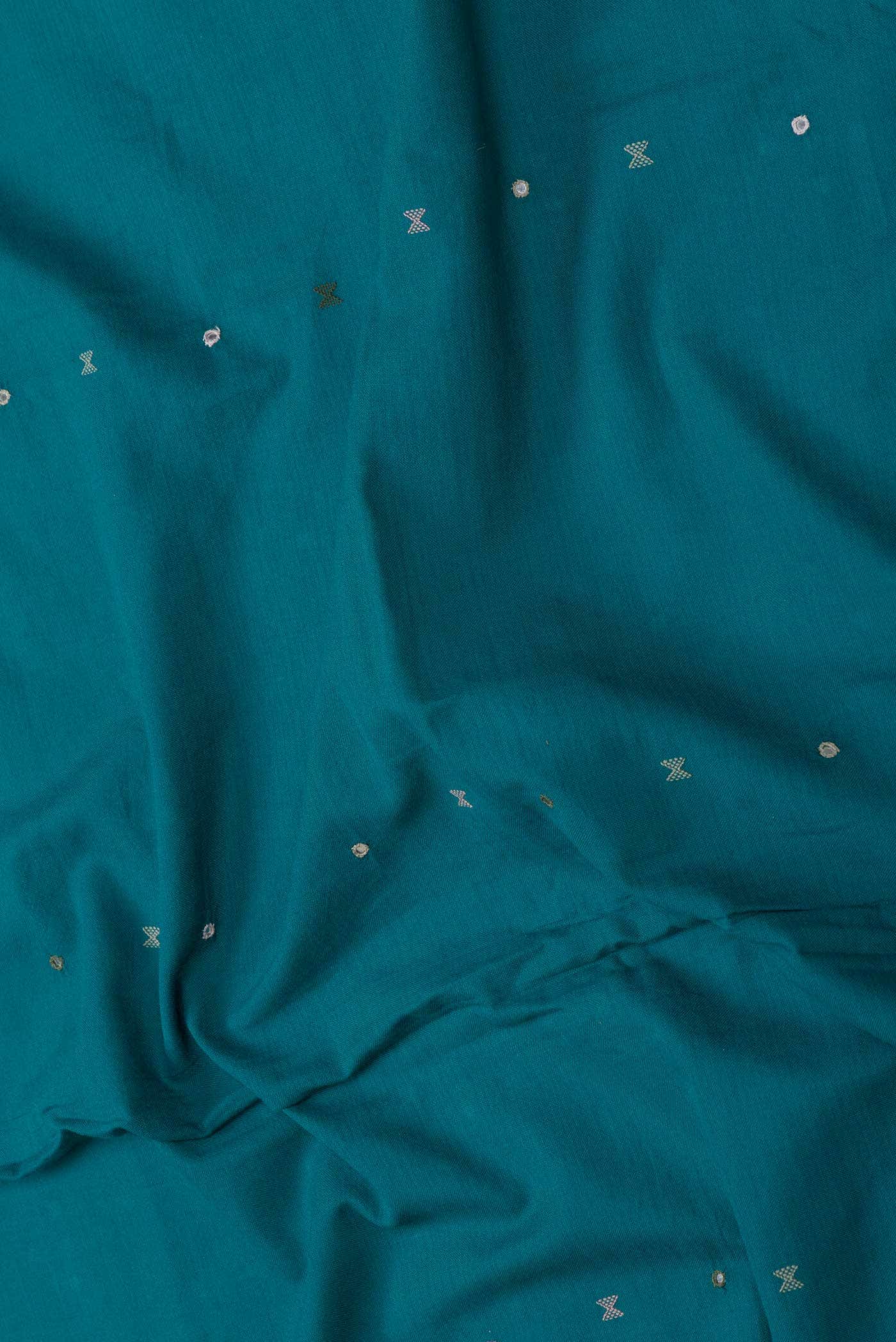 Green Dual Tone Linen Cotton Saree