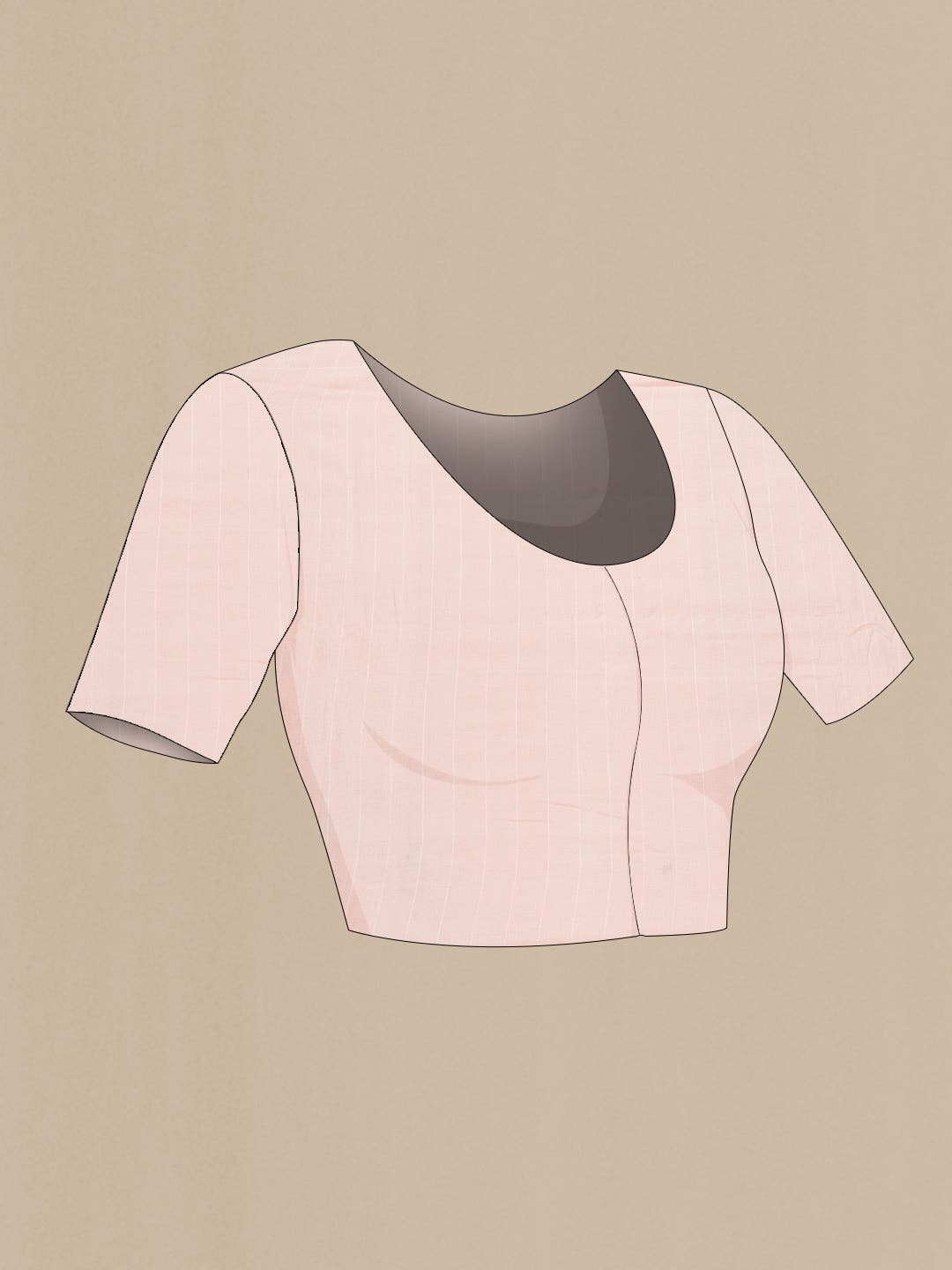 Pink Dual Tone Linen Cotton Saree