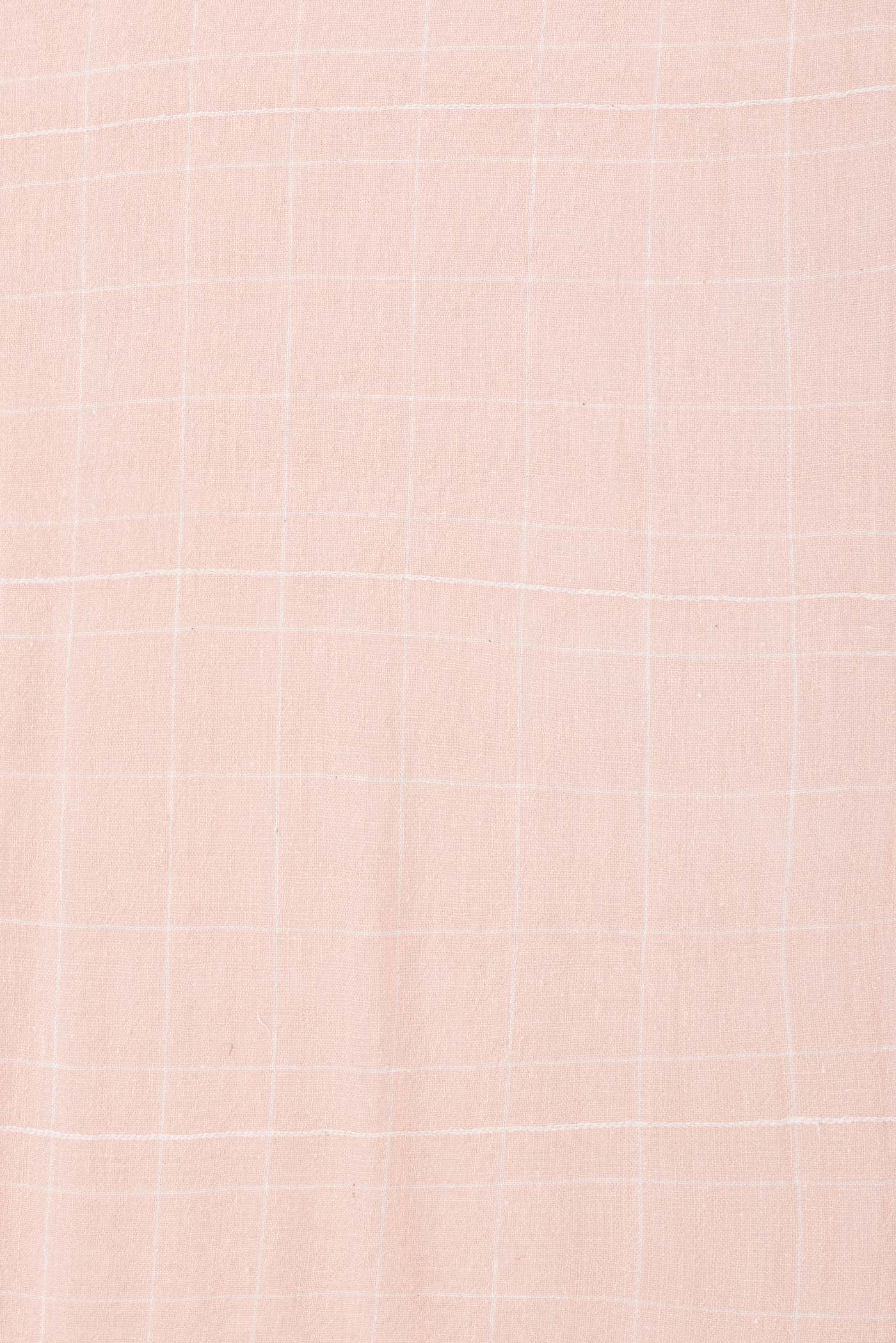 Pink Dual Tone Linen Cotton Saree