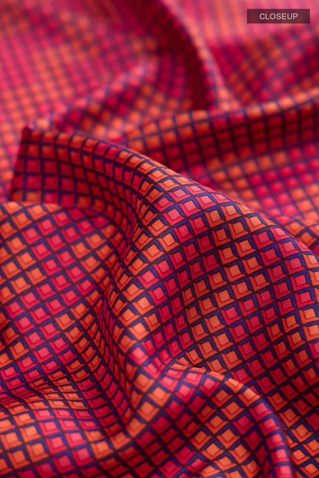 Pink Printed Silk Saree