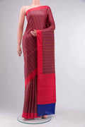 Pink Printed Silk Saree
