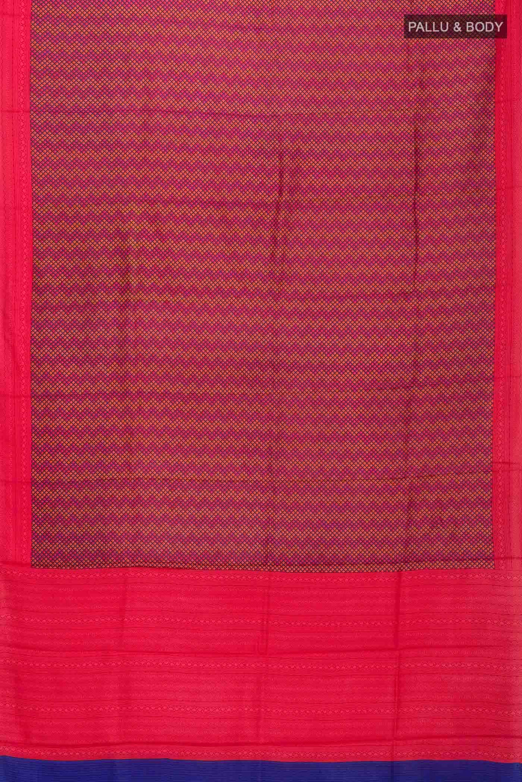 Pink Printed Silk Saree