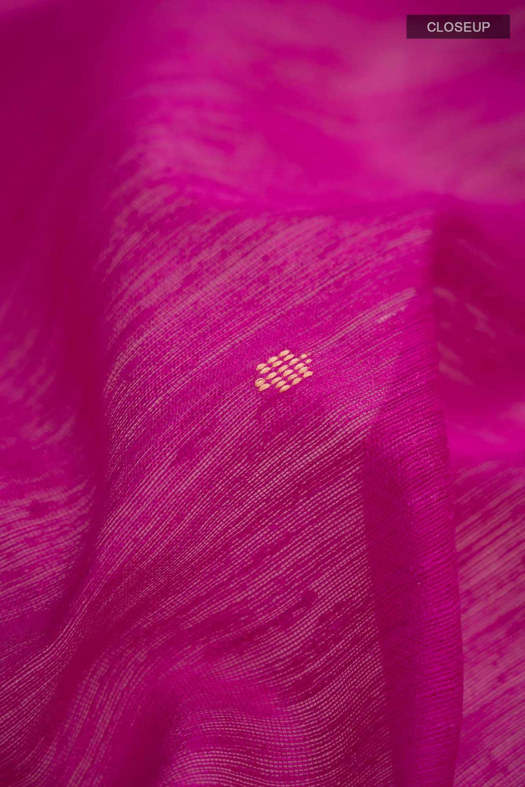 Rani Pink Raw Silk Saree