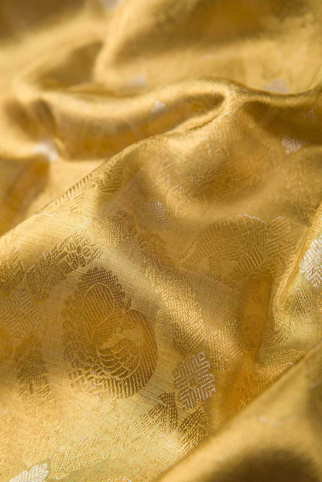 Gold Kanchipuram Silk Saree