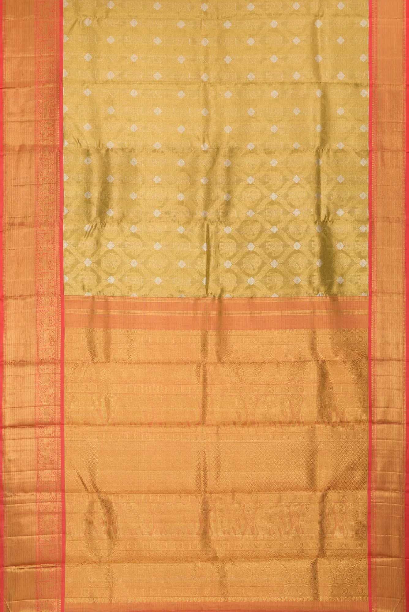 Gold Kanchipuram Silk Saree