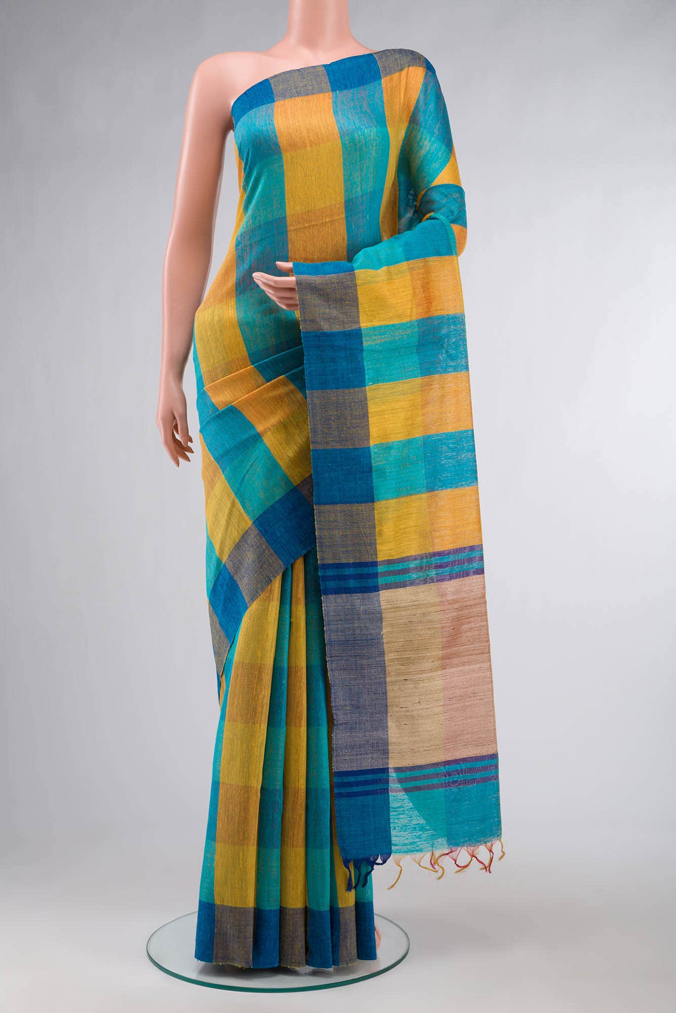 Multi Raw Silk Saree