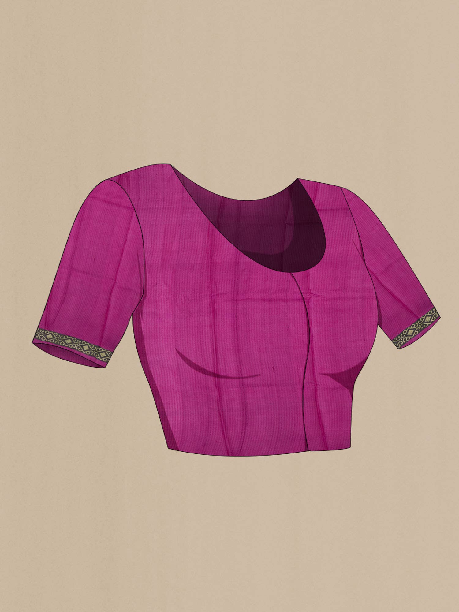 Blue Bhagalpuri Tussar Silk Saree