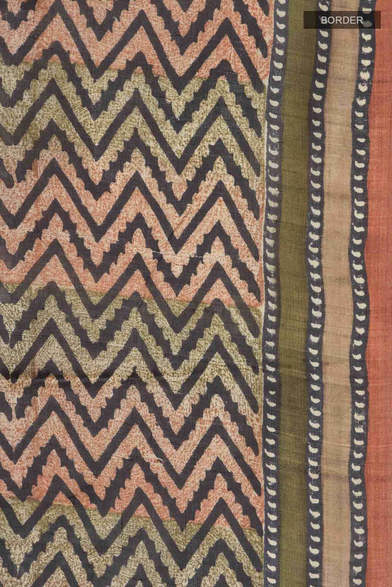 Multi Bhagalpuri Tussar Silk Saree