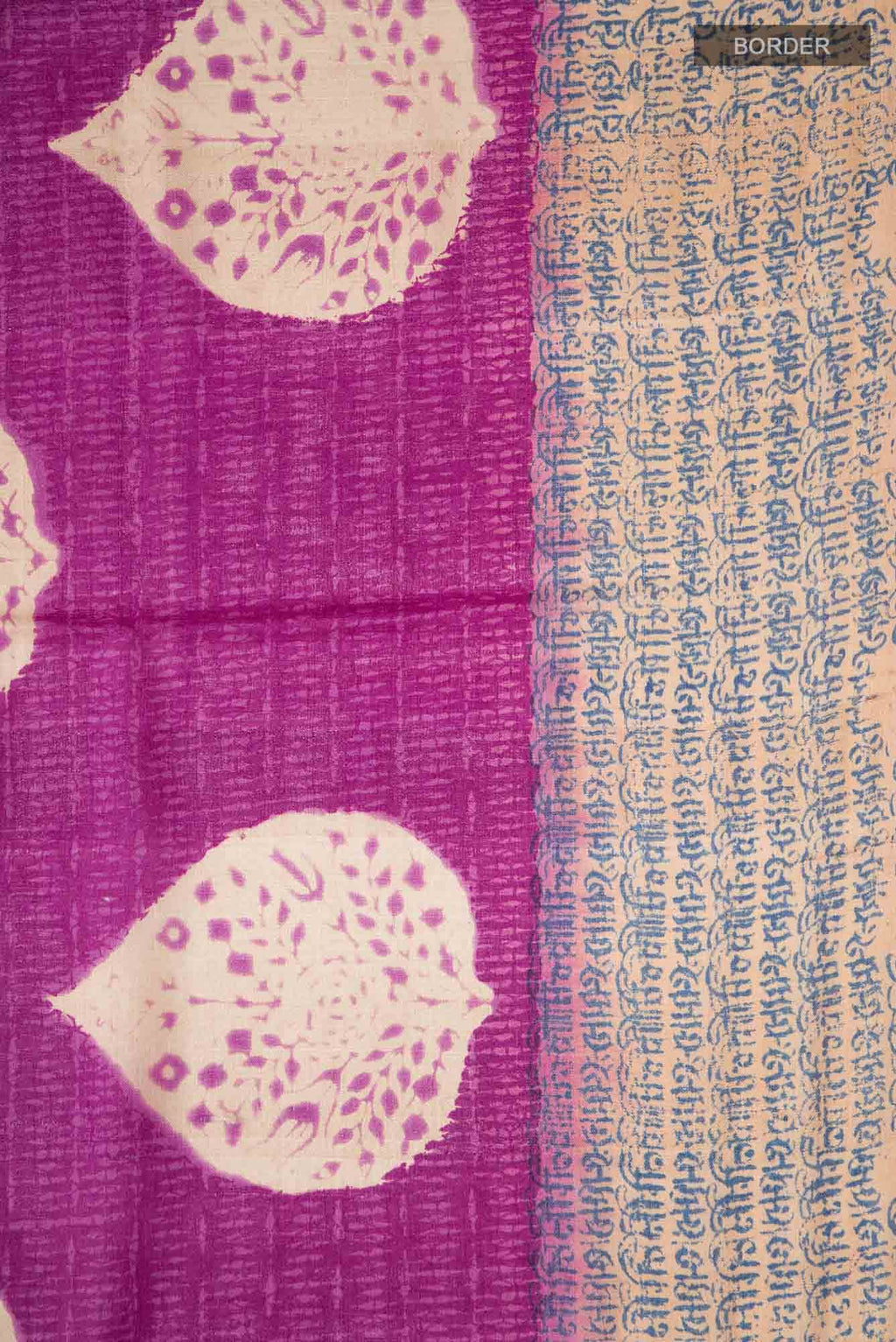 Pink Bhagalpuri Tussar Silk Saree