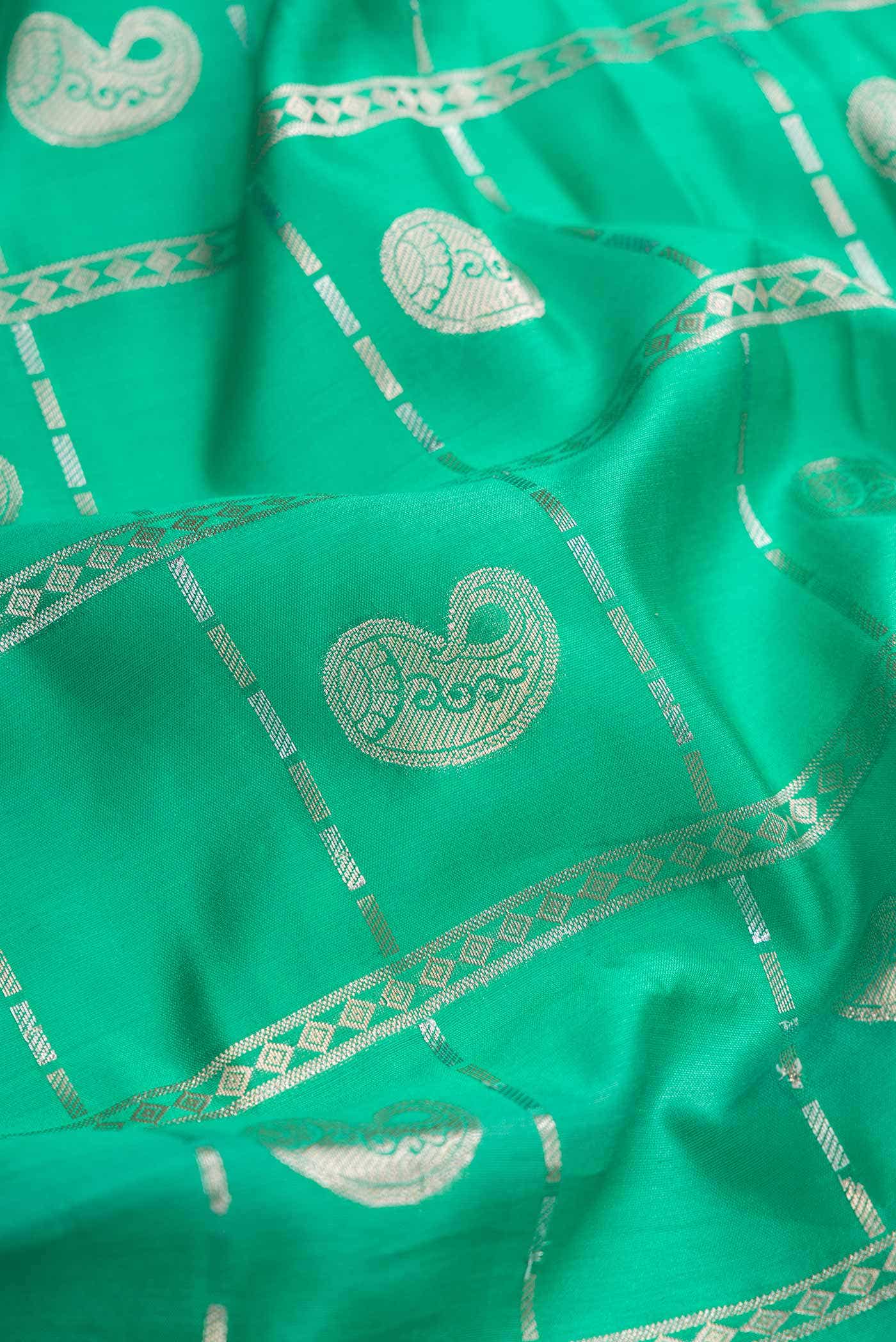 Green Tussar Silk Saree