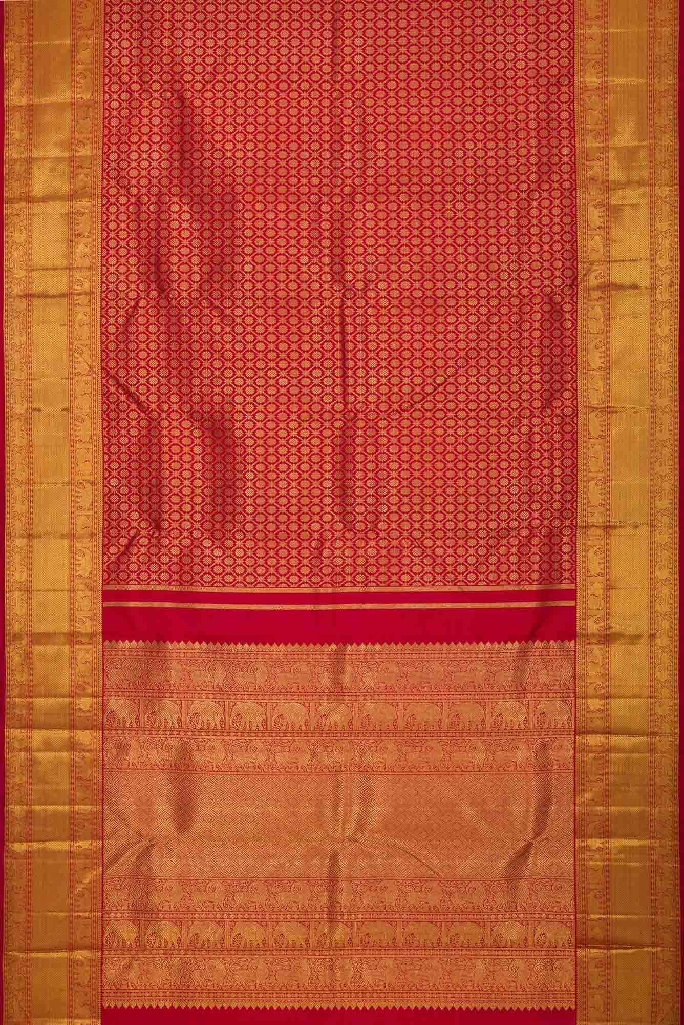 Red Kanjivaram Silk Saree