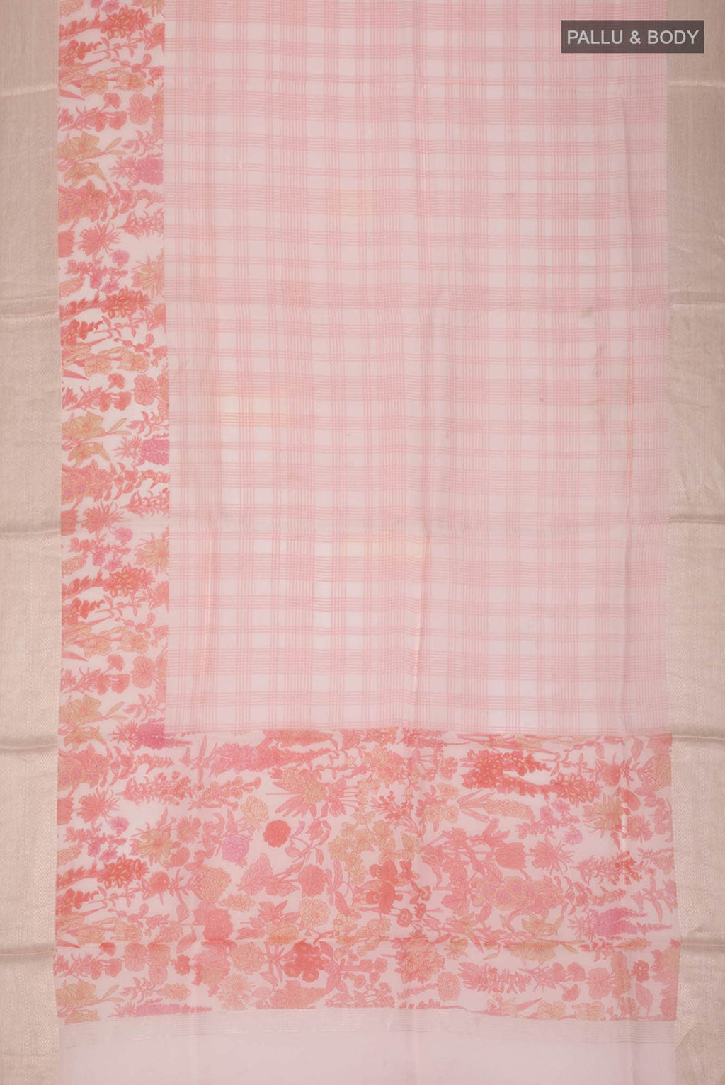 Off White Organza Silk Saree
