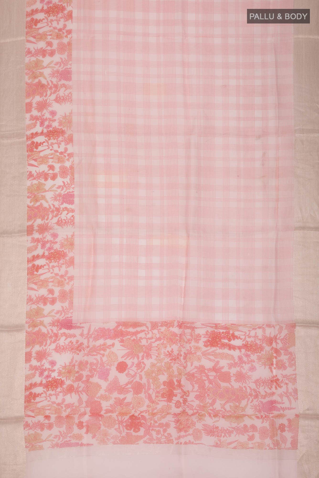 Off White Organza Silk Saree