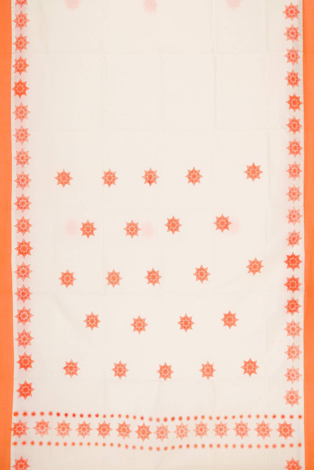 Off White Dual Tone Kerala Cotton Saree