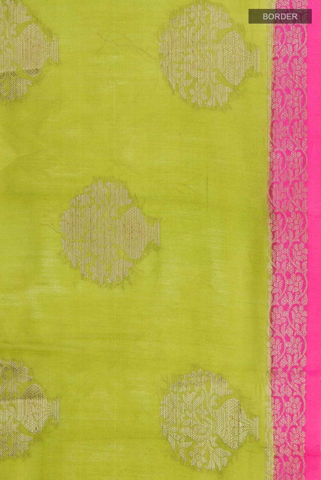 Green Banarasi Raw Silk Saree